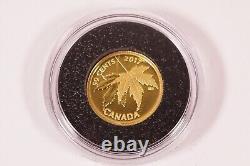 2017 Canada SILVER MAPLE LEAF 50 Cents. 9999 Fine Gold Coin! #oz-57