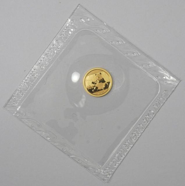 2017 China 10 Yuan Panda 1 Gram. 999 Fine Gold Mint Sealed