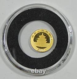 2017 China 10 Yuan Panda 1 gram. 999 Fine Gold in capsule