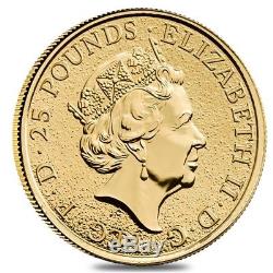 2017 Great Britain 1/4 oz Gold Queen's Beasts (Griffin) Coin. 9999 Fine BU
