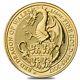 2017 Great Britain 1/4 Oz Gold Queen's Beasts (red Dragon) Coin. 9999 Fine Bu