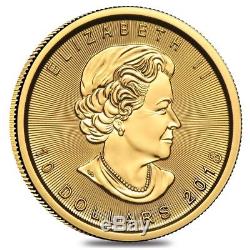 2018 1/4 oz Canadian Gold Maple Leaf $10 Coin. 9999 Fine BU (Sealed)