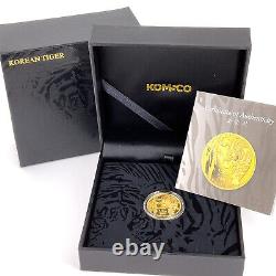 2018 1/4 oz Korean Tiger. 9999 Fine Gold Coin with COA & Box KOMSCO