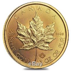 2018 1 oz Canadian Gold Maple Leaf $50 Coin. 9999 Fine BU