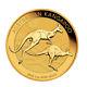 2018 1oz Australian Gold Kangaroo $100 Coin. 9999 Fine Bu