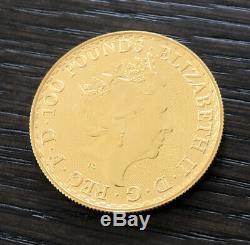 2018 British Royal Mint Gold Britannia 1 oz. 9999 Fineness Gold Coin BU