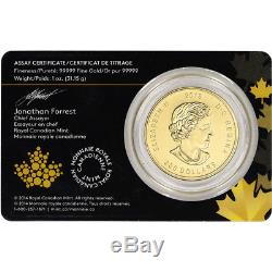 2018 Canada Gold Eagle $200 1 oz BU in Sealed Assay. 99999 Fine