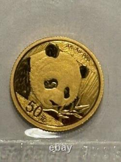 2018 China 3 Gram Gold Panda Coin BU Mint Sealed 999 Fine Gold Bullion Coin