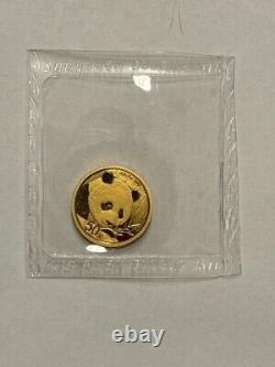 2018 China 3 Gram Gold Panda Coin BU Mint Sealed 999 Fine Gold Bullion Coin