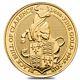 2018 Great Britain 1/4 Oz Gold Queen's Beasts (black Bull) Coin. 9999 Fine Bu