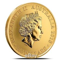 2018-P (Perth) Australia $100 1 oz. 9999 Fine Gold Bird of Paradise Coin In Cap