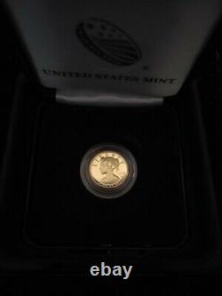 2018-W $10 American Liberty 1/10 Ounce. 9999 Fine Gold Proof Coin with Box & COA