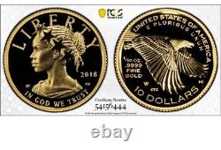 2018 W $10 American Liberty High Relief. 9999 Fine Gold Coin PCGS PR69DCAM NFC 2018 W $10 American Liberty High Relief. 9999 Fine Gold Coin PCGS PR69DCAM NFC