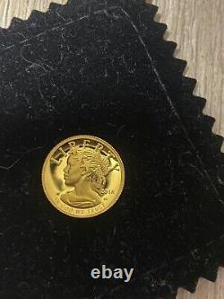 2018 W American Liberty 1/10 oz Gold Proof Coin 99.9999 Fine $10 BOX & COA. DCAM