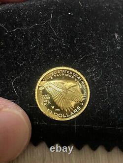 2018 W American Liberty 1/10 oz Gold Proof Coin 99.9999 Fine $10 BOX & COA. DCAM