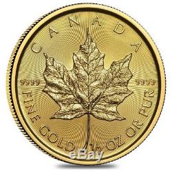 2019 1/2 oz Canadian Gold Maple Leaf $20 Coin. 9999 Fine BU (Sealed)