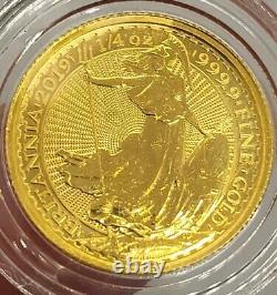 2019 1/4 Gold Britannia BU! The Royal Mint! . 9999 Fine Gold! EXTREMELY RARE