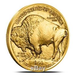 2019 1 oz. 9999 Fine (24k) $50 Gold American Buffalo Coin Gem Uncirculated (BU)