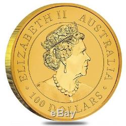 2019 1 oz Australian Gold Kangaroo Perth Mint Coin. 9999 Fine BU In Cap