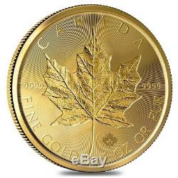 2019 1 oz Canadian Gold Incuse Maple Leaf $50 Coin. 9999 Fine BU
