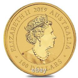 2019 1 oz Gold Australian Swan Perth Mint. 9999 Fine BU In Cap