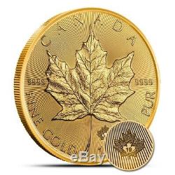 2019 1 oz Gold Canada Incuse Maple Leaf $50 Coin. 9999 Fine Gem BU