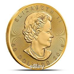 2019 1 oz Gold Canada Incuse Maple Leaf $50 Coin. 9999 Fine Gem BU