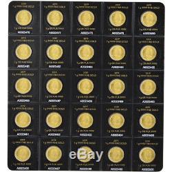 2019 25x1 gram Gold Maplegram25 RCM Royal Canadian Mint. 9999 Fine in Assay
