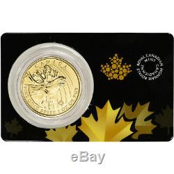 2019 Canada Gold Moose $200 1 oz BU in Sealed Assay. 99999 Fine