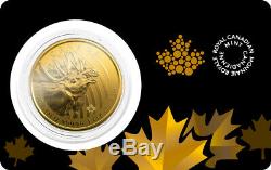 2019 Canadian 1oz Gold Moose. 99999 Fine in Assay BU