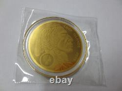 2019 Cook Islands $25 Buffalo Gold (1200 mg. 9999 Fine Gold) Coin (Mint Sealed)