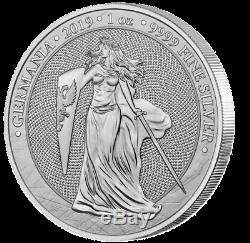 2019 Germania 5 Mark 1oz. 999 fine Silver Proof Coin & Bunc Collectors editions