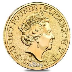 2019 Great Britain 1 oz Gold Queen's Beasts (Falcon) Coin. 9999 Fine BU