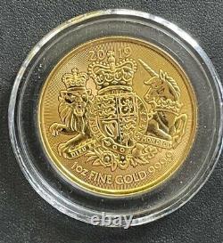 2019 Great Britain 1ozt. 9999 Fine Gold Royal Arms Coin, Low Mintage Coin