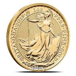 2019 Great Britain (UK) 1 oz £100 Gold Britannia Coin. 9999 Fine Gem BU