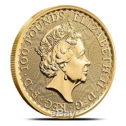 2019 Great Britain (UK) 1 oz £100 Gold Britannia Coin. 9999 Fine Gem BU