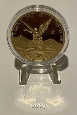 2019 Mo Mexico 1 Oz. 999 Fine Gold Proof Libertad Coin Bu In Capsule Low Mintage