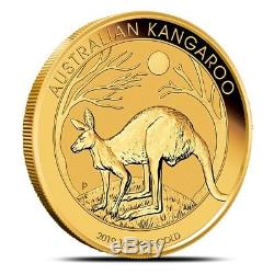 2019-P (Perth) Australia 1 oz. 9999 Fine Gold Kangaroo Coin In Mint Capsule