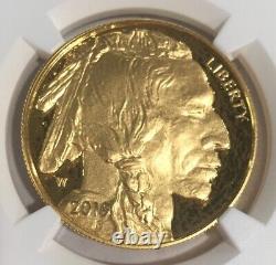 2019 W Buffalo G$50.9999 Fine Ngc Graded Pf 70 Ultra Cameo Ed Moy Hand Signed