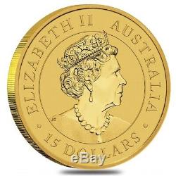 2020 1/10 oz Australian Gold Kangaroo Perth Mint Coin. 9999 Fine BU In Cap