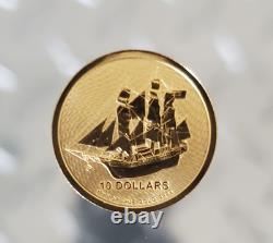 2020 1/10oz Cook Islands Bounty Ship $10 9999 Fine Gold Coin BU 2020 1/10oz Cook Islands Bounty Ship $10 9999 Fine Gold Coin BU