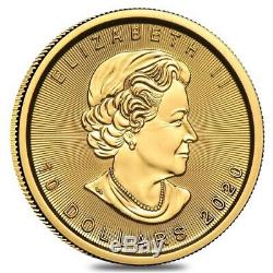 2020 1/4 oz Canadian Gold Maple Leaf $10 Coin. 9999 Fine BU (Sealed)