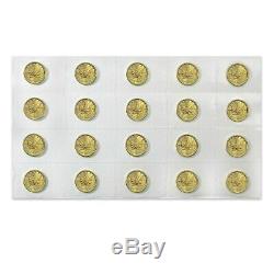 2020 1/4 oz Canadian Gold Maple Leaf $10 Coin. 9999 Fine BU (Sealed)