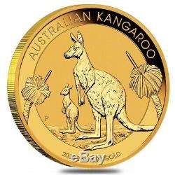 2020 1 oz Australian Gold Kangaroo Perth Mint Coin. 9999 Fine BU In Cap