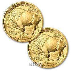 2020 1 oz Gold Buffalo Coin BU Lot of 2 Coins. 9999 Fine Gold US