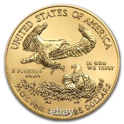 2020 $25 American Gold Eagle Coin 1/2 Oz Fine Gold Bullion Hard Year Gem Bu