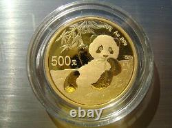 2020 30 gram. 999 fine China Gold Panda Round Coin 500 Yuan Very Hard to find