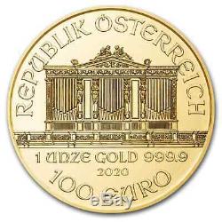 2020 Austria 1 oz Gold Philharmonic Coin. 9999 Fine BU