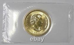 2020 Canada $10 CAD Gold Aquitaine Bull Coin 1/4 OZ. 9999 Fine Gold SEALED