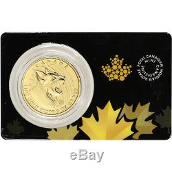 2020 Canada Gold Bobcat $200 1 oz BU in Sealed Assay. 99999 Fine